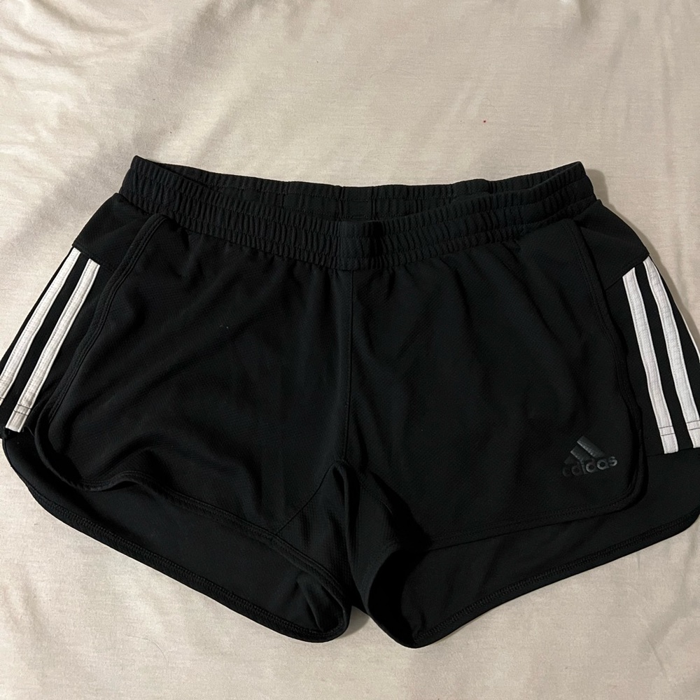 Adidas pacer 3-stripes knit athletic shorts